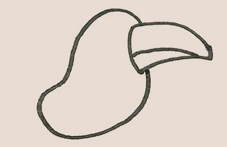 大嘴鸟简笔画