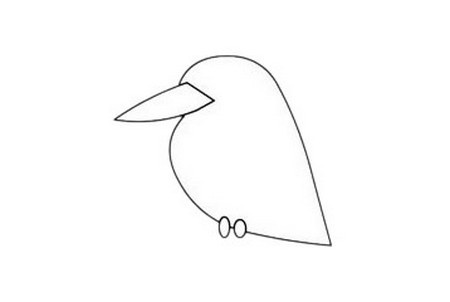翠鸟简笔画