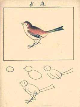 麻雀简笔画