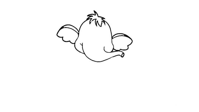 简单的大象简笔画