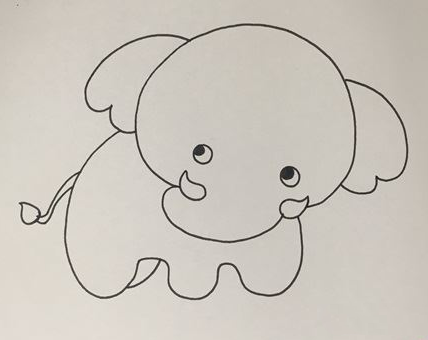大象简笔画