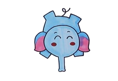 小学生画大象怎么画