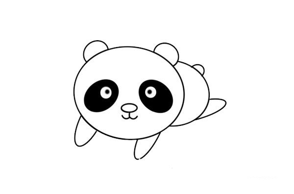 大熊猫宝宝简笔画