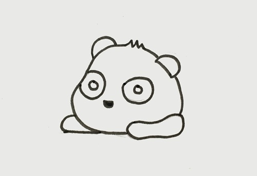 熊猫怎么画简单又可爱
