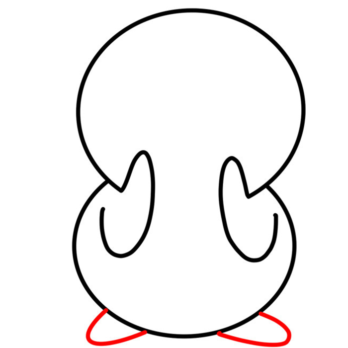憨厚的小黄鸭简笔画