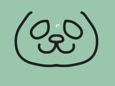 可爱的胖熊猫简笔画