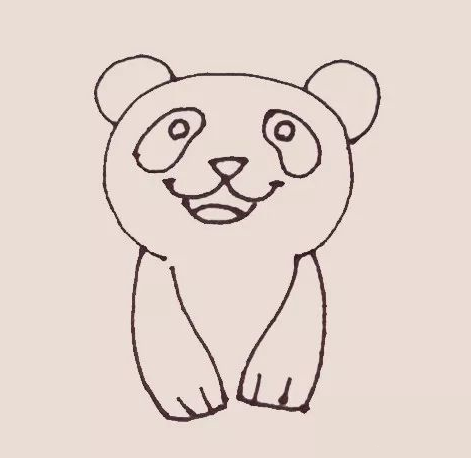 大熊猫简笔画