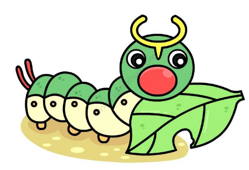毛毛虫简笔画图片教程