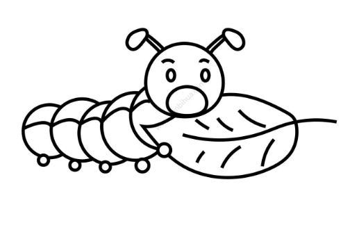 毛毛虫简笔画