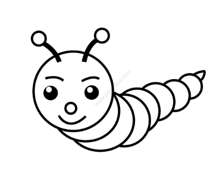 毛毛虫简笔画