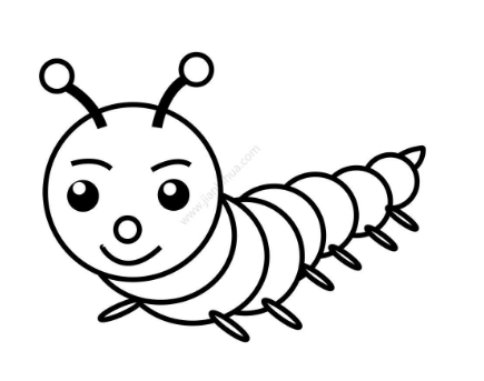毛毛虫简笔画