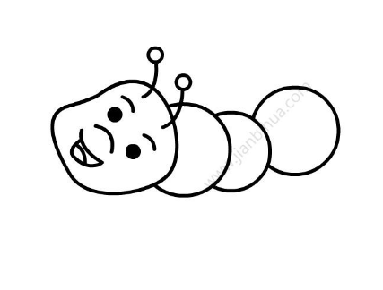 毛毛虫简笔画