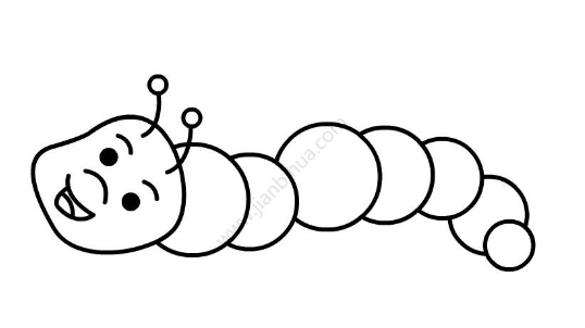 毛毛虫简笔画