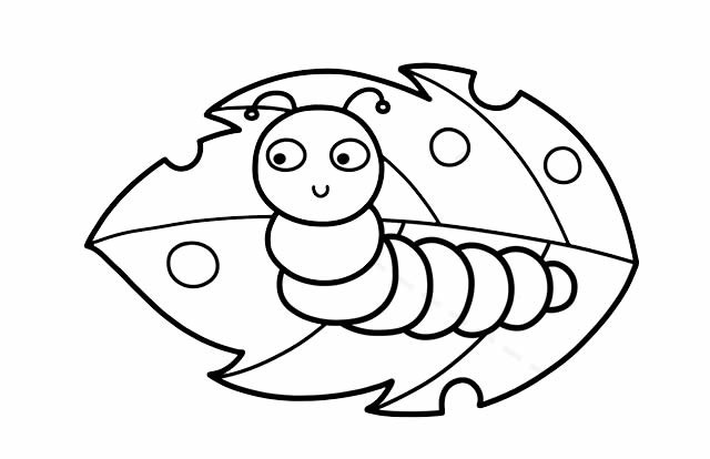 如何画毛毛虫简笔画