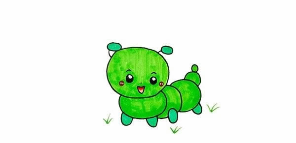 毛毛虫简笔画
