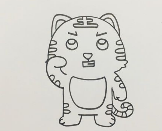 老虎怎么画好看又简单又可爱