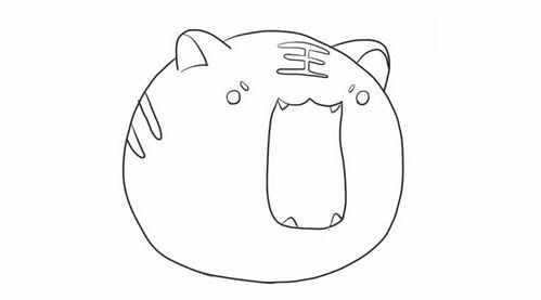 Q版老虎简笔画如何画