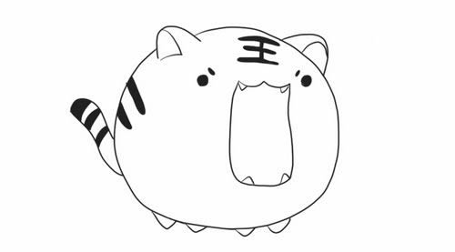 Q版老虎简笔画如何画