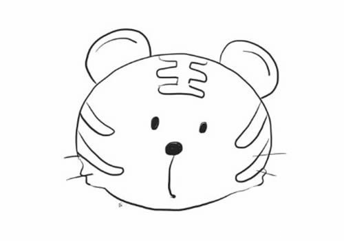 小老虎简笔画如何画