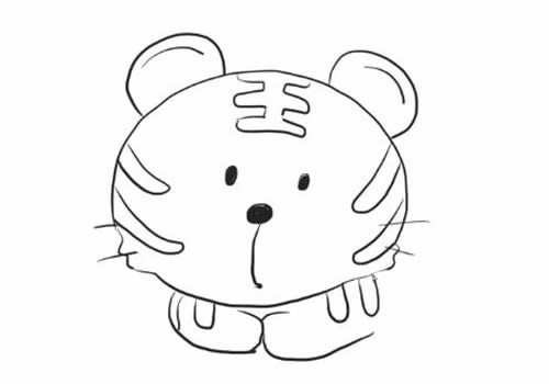 小老虎简笔画如何画