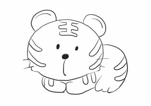 小老虎简笔画如何画
