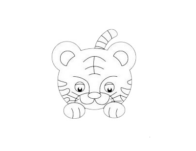 老虎简笔画图片大全