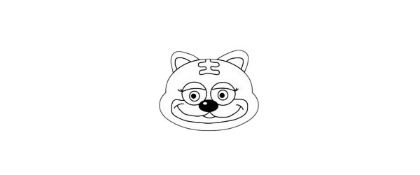 卡通老虎简笔画