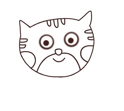 卡通老虎简笔画