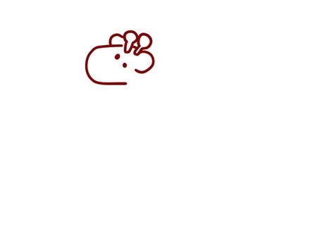 长颈鹿简笔画彩色图片