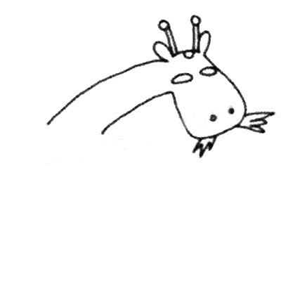 长颈鹿简笔画