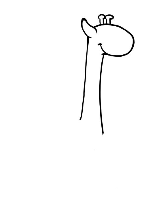 长颈鹿简笔画