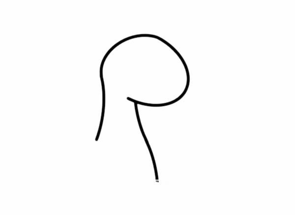 卡通长颈鹿简笔画