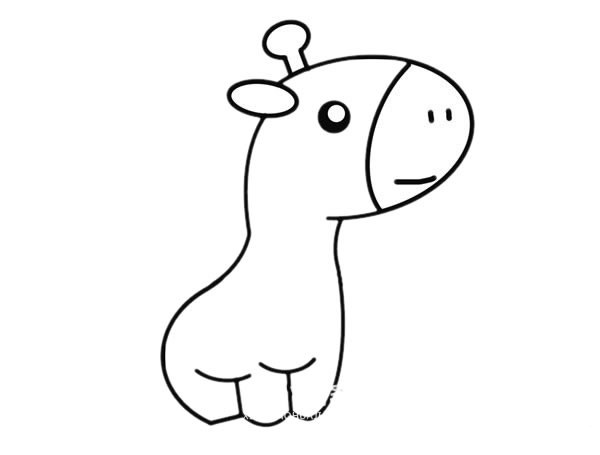 长颈鹿简笔画