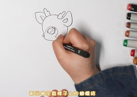 梅花鹿简笔画