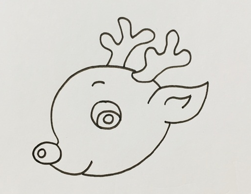 小梅花鹿怎么画