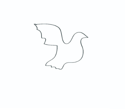 三步画出白鸽