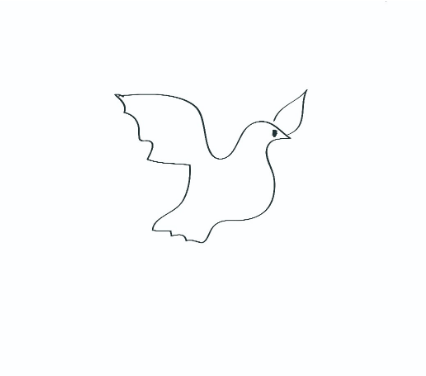 三步画出白鸽