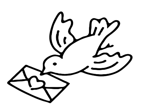 信鸽简笔画