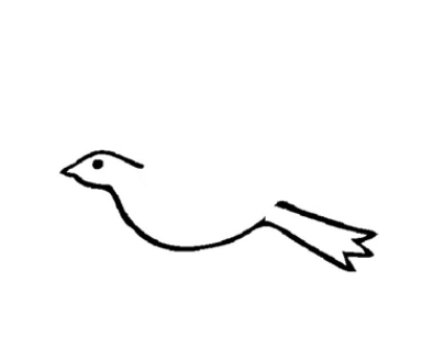 和平鸽简笔画