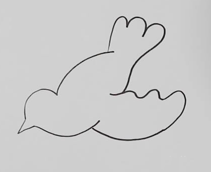 信鸽如何画简笔画简单又漂亮