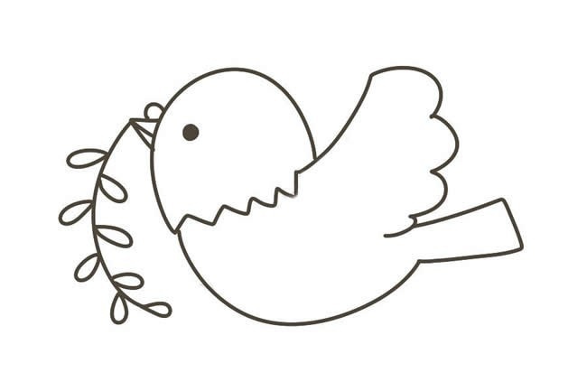 可爱的鸽子画法