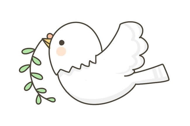 可爱的鸽子画法