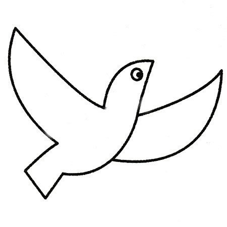 幼儿学画鸽子如何画