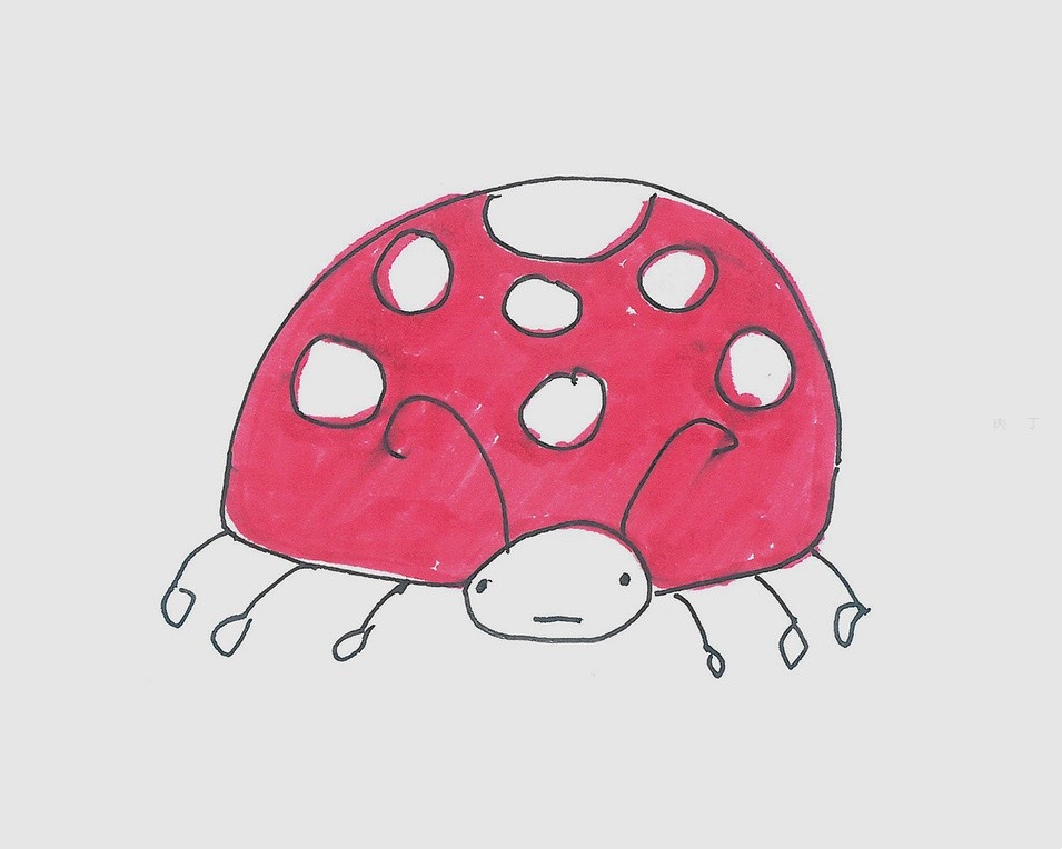 奇特的七星瓢虫绘画作品