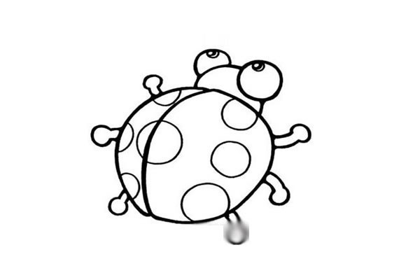 7款卡通七星瓢虫简笔画图片