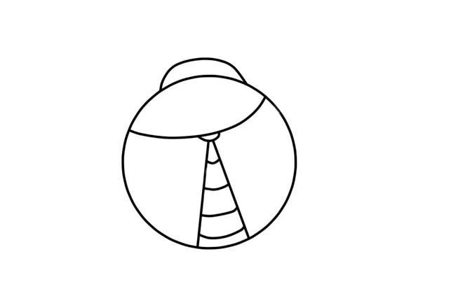 漂亮的七星瓢虫简笔画