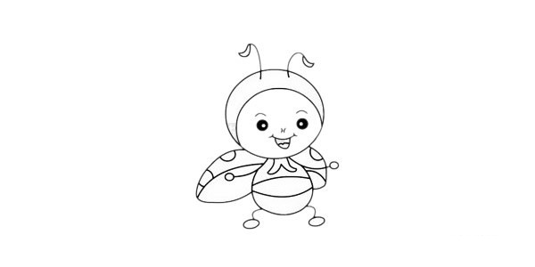 卡通瓢虫简笔画