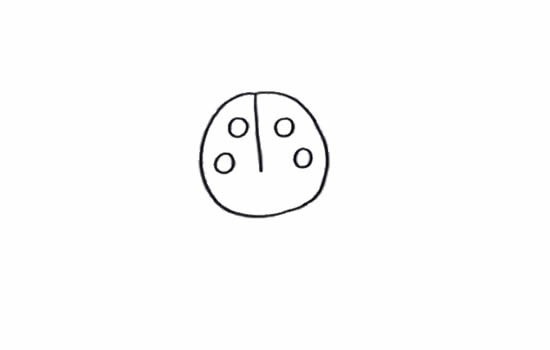 用数字画七星瓢虫简笔画