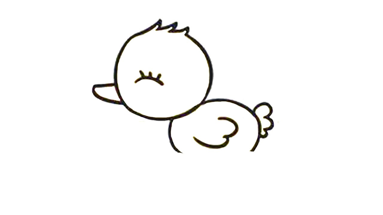 小鸭子简笔画