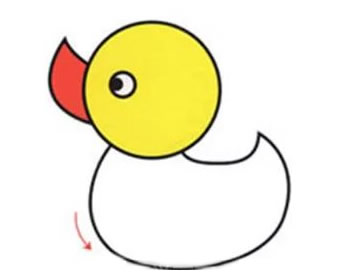 小黄鸭简笔画
